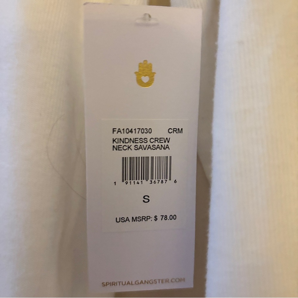 Spiritual Gangster Long Sleeve Top Choose Kindness Pullover Size S NWT - Picture 3 of 6